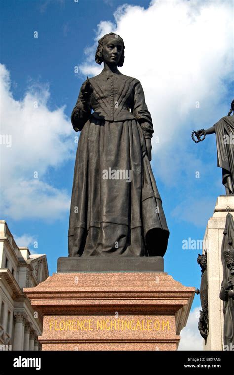 The Florence Nightingale statue, part of the Crimean War Memorial in ...