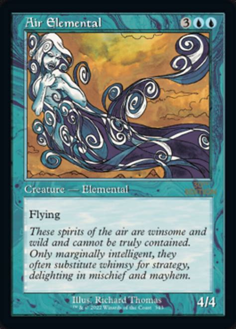Air Elemental 30th Anniversary Edition Mtg Print