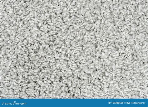 White Natural Fleece Carpet Texture Background Wool Fabric Texture