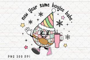 New Year Same Boujee Babe Disco Ball PNG Graphic By Flora Co Studio Creative Fabrica