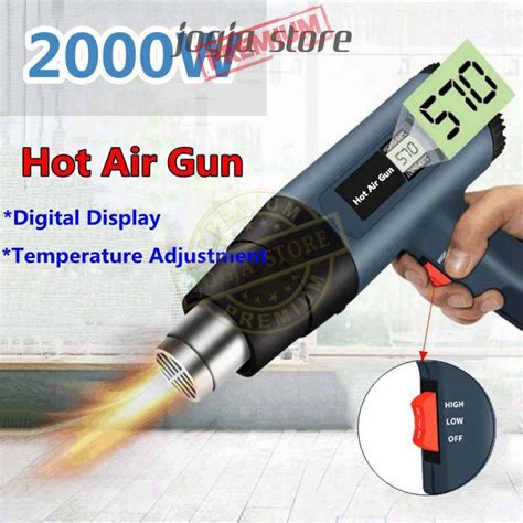 Jual Heat Gun Mesin Blower Hot Air Gun Alat Pemanas Udara Stiker Kaca Film Shopee Indonesia