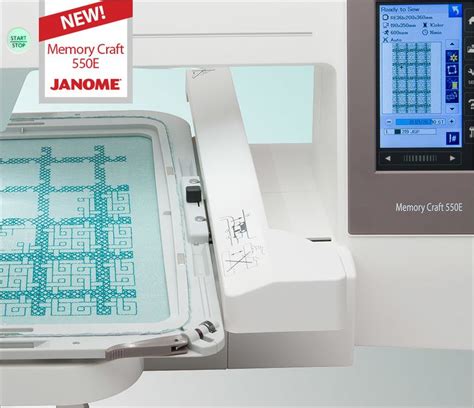 An Image Of A Sewing Machine With The Memory Craft Jamomer On Its Side