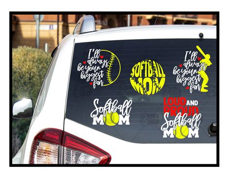 Softball Decals For Cars