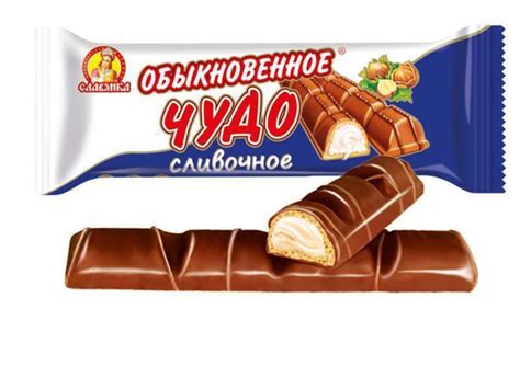 Батончик шоколадный "Обыкновенное чудо" сливочный, 55 г х 24 шт ...