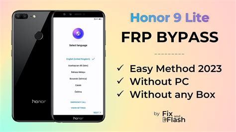 Huawei Honor 9 Lite (LLD-L21) FRP Bypass | Google Account Unlock ...