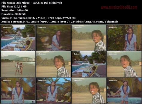 Luis Miguel La Chica Del Bikini MusicVideo