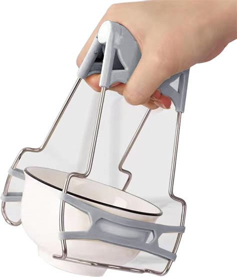 Amazon ATFYER Hot Plate Gripper Kitchen Anti Scald Clip Plate Gripper Tongs Plate Lifter