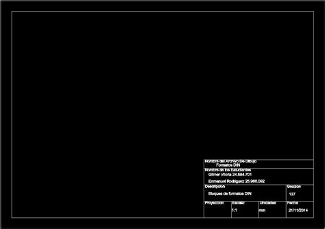 Din Formats A1 A2 A3 A4 Dwg Block For Autocad • Designs Cad