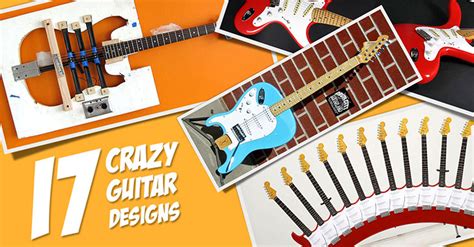 17 Weirdest Guitars Ever Made! | Crazy Custom Guitar Designs