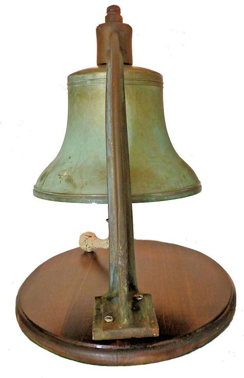 Unusual Ww I Us Navy Bell Haze Grey And Green Patina Land And Sea