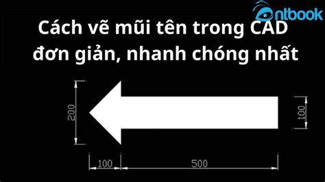 top  cach ve mui ten trong autocad cuc chuan cho moi du