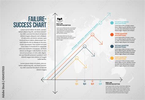 failure  success chart infographic stock template adobe stock
