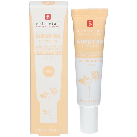 erborian Super BB Crème Soin Couvrante SPF Nude ml Farmaline