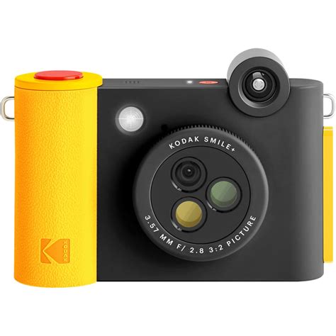 Kodak Smile+ 5 Megapixels Digital Instant Print Camera, Black/Yellow