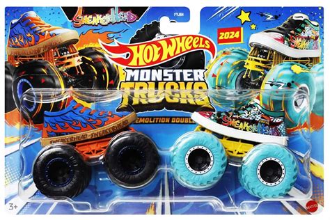 Hot Wheels Monster Trucks Pack Demolition Doubles Sneakerhead Allegro Pl