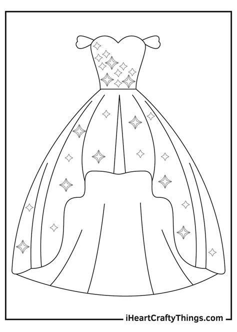 Dress Coloring Pages | Design your own dress, Colorful fashion ...
