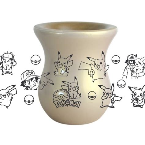 Cuia de Madeira Nude Perolada 360 Pokémon Elo7