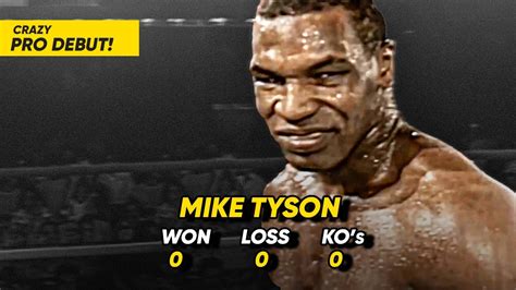 When Tyson Made His Opponent Cry In Pain During His Debut Youtube