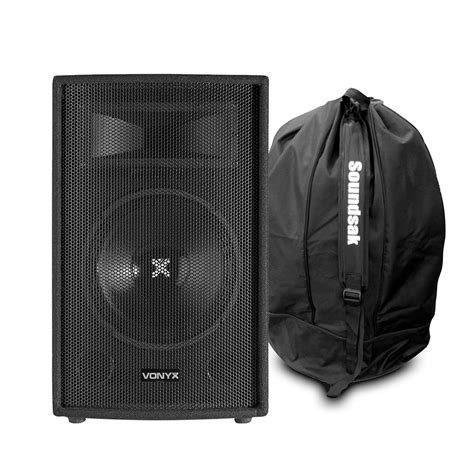 Vonyx SL10 10 Passive DJ PA Speaker With Speaker Bag