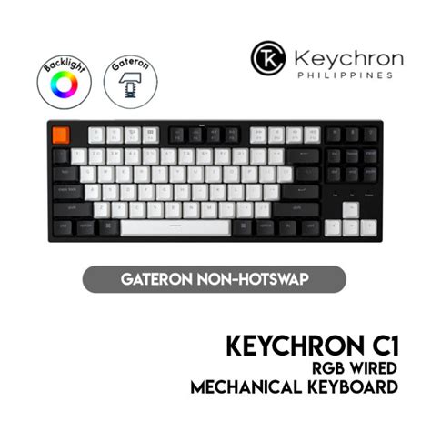 Keychron C Mechanical Keyboard Tkl Wired Rgb Gateron Non Hot Swap Lazada Ph