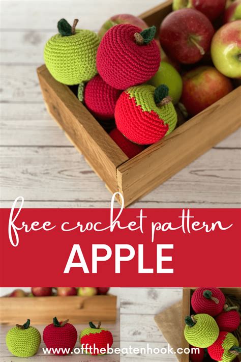 Crochet Apple Pattern Free And Easy Diy Apple