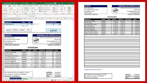 Cómo Hacer Un Formato De CotizaciÓn Automatizado En Excel Youtube