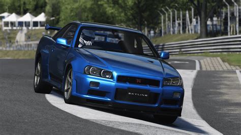 Nissan Skyline R34 V Spec II Nür Nürburgring run Assetto Corsa YouTube