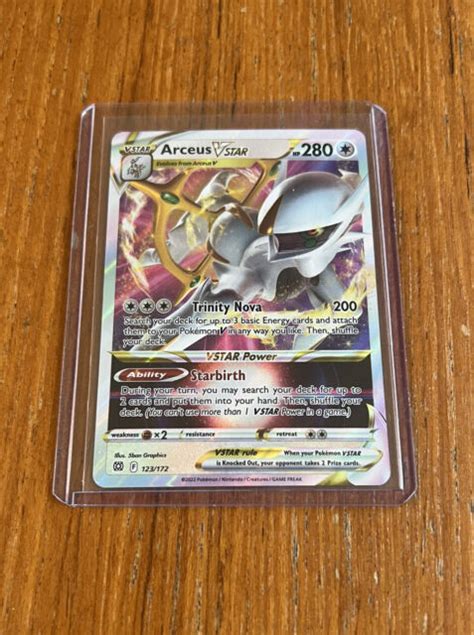 Pok Mon Tcg Arceus Vstar Sword Shield Brilliant Stars Holo