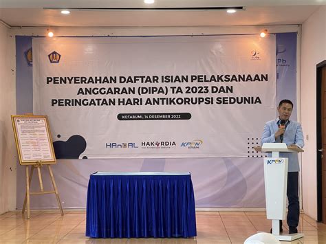 Penyerahan DIPA TA 2023 Dan Peringatan HAKORDIA Pada KPPN Kotabumi