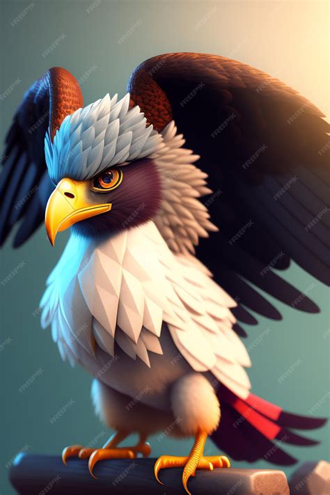 Premium Photo | Bald Eagle an eagle with yellow eyes