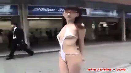 Walking Semi Nude In Tokyo Streets
