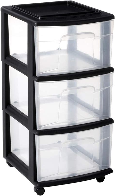 Homz 3 Drawer Storage Cart 12 5 X 14 2 X 25 5 Inches