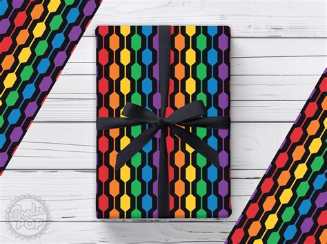Stylish Lgbtq Wrapping Paper Lgbt Pride Gift Wrap Gay Lesbian Bi Gift Wrapping Gay Pride