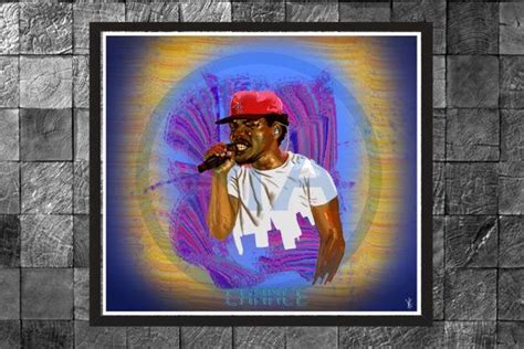 Chance The Rapper Original Hip Hop Rap Wall Art Photo Etsy Art