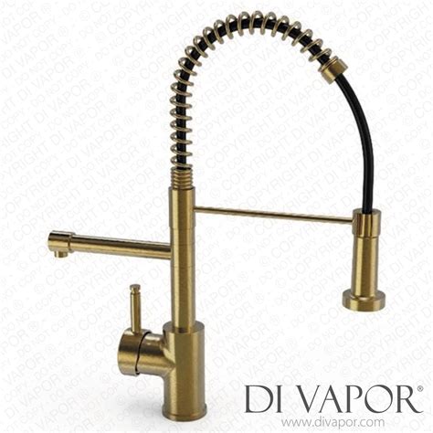 Ellsi PDT In Hot Water Kitchen Sink Mixer With Handset Brushed Gold Spare Parts