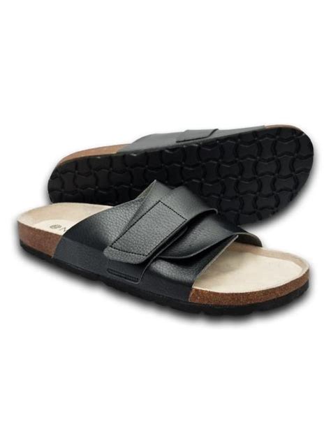 Buy Nostrain Pantham Black Double Layered Cork Sandals For Men Online