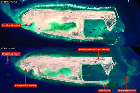 China Building Airstrip in Spratly Islands, Satellite Images Show - WSJ