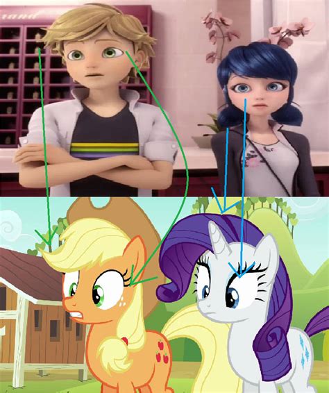 Miraculous Ladybugmy Little Pony Comparison By Brandonale On Deviantart