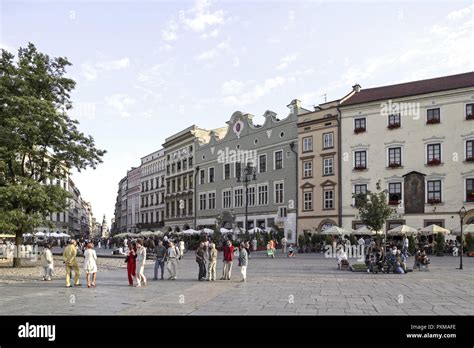 Polen Krakau Krakow Altstadt Alter Markt Woiwodschaft Kleinpolen