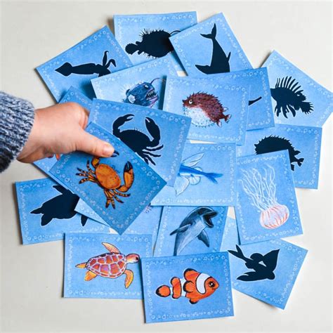 Sea Animal Printable Memory Game Adventure In A Box