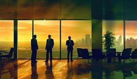 Premium Ai Image A Blurred Image Of Business People In An Office