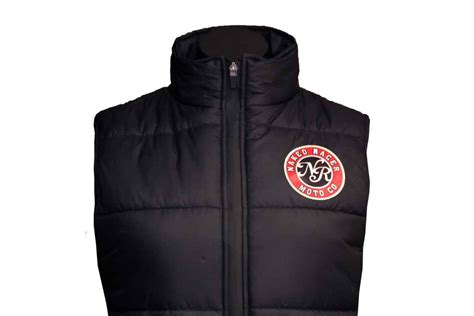 Naked Racer Men S Puffer Vest Circle Logo NR Moto Co Shop
