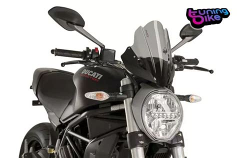 Puig Cupolino Naked N G Touring Pour Ducati Monster Fume Scuro Eur Picclick Fr