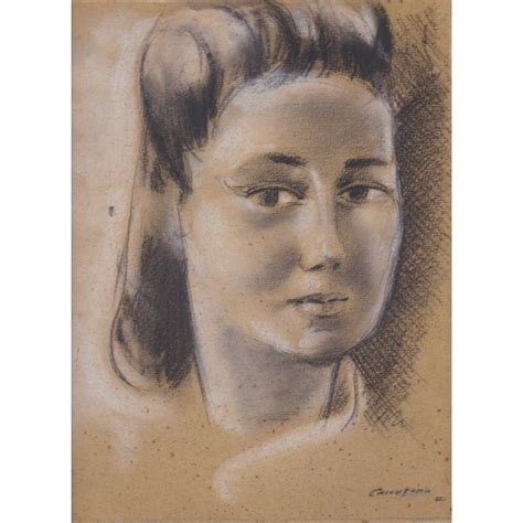 Dessin Au Fusain Portrait De Femme Art Tableau