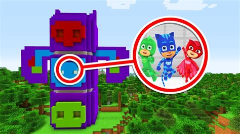 Minecraft We Found Pj Masks Secret Hq Ps3 Xbox360 Ps4 Xboxone Pe Mcpe Youtube