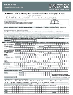 Fillable Online Aditya Birla Sun Life Fixed Term Plan Series Qs