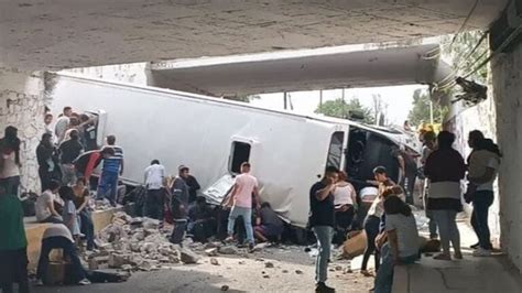 Vuelca Autobús En La México Pirámides Hay 3 Muertos Y 30 Heridos La Silla Rota