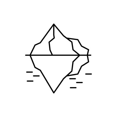 Iceberg Melting Vector Icon 22764366 Vector Art At Vecteezy