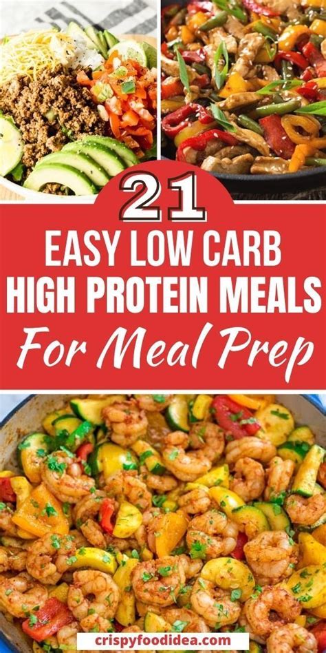 High protein low carb meal prep – Artofit