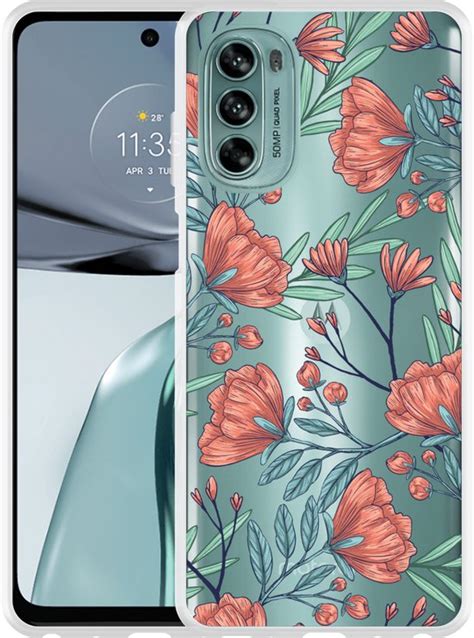 Cazy Hoesje Geschikt Voor Motorola Moto G62 5G Poppy Roses Bol